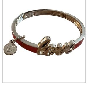 EUC Vera Bradley Orange and Gold Love Bracelet